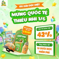 ưu đãi học phí chip chip english