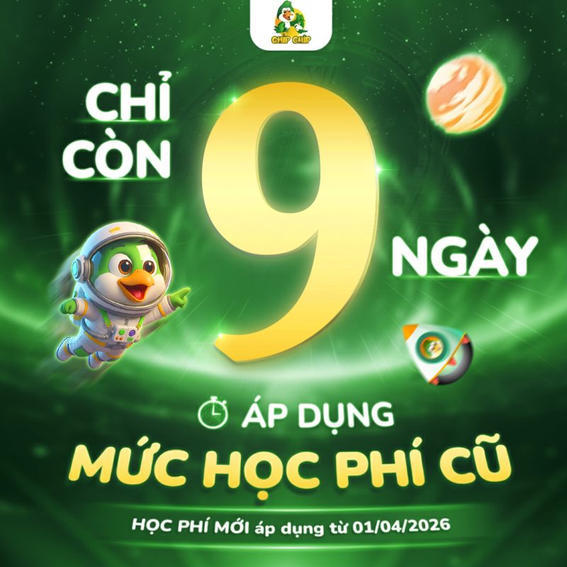 Bảng giá ChipChip English 2026 chi tiết theo từng gói học
